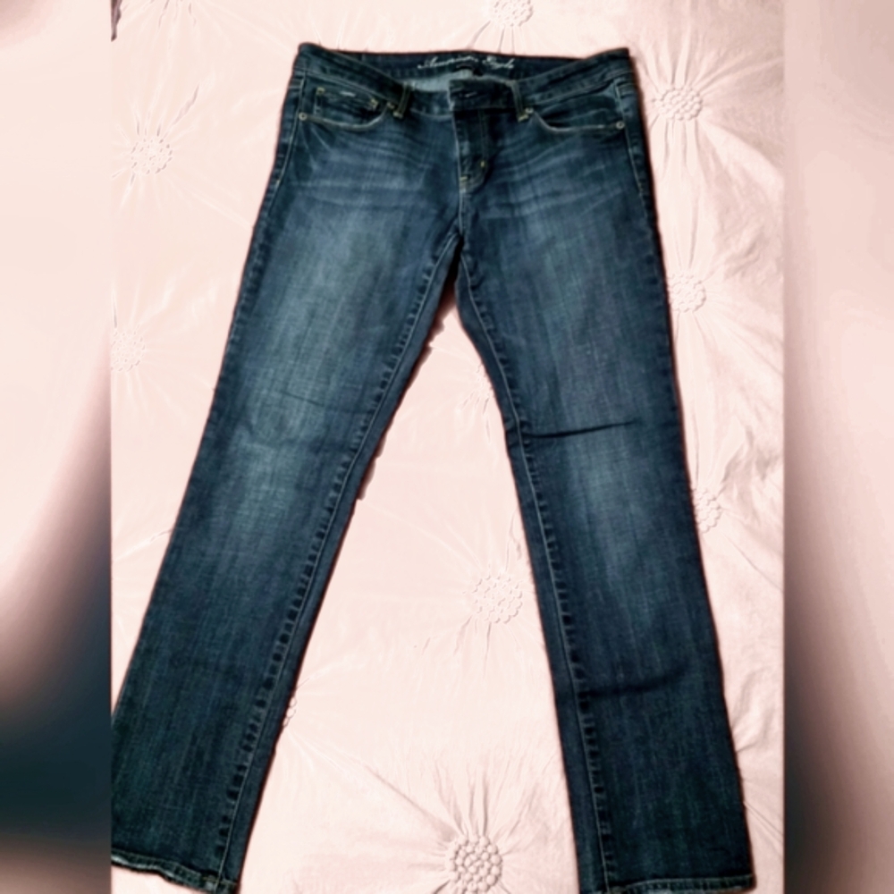 American Eagle Outfitters Stretch Denim Jeans Sz 8 SHORT